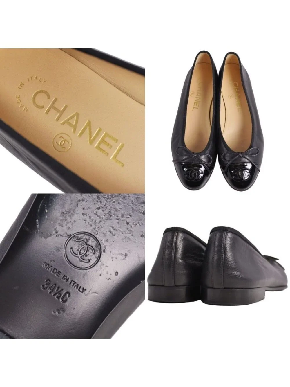 Chanel Pumps Ballerina Ribbon Cocoma Flat